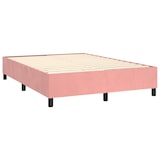 thumbnail of vidaXL Boxspringbett mit Matratze & LED Rosa 140x190 cm Samt