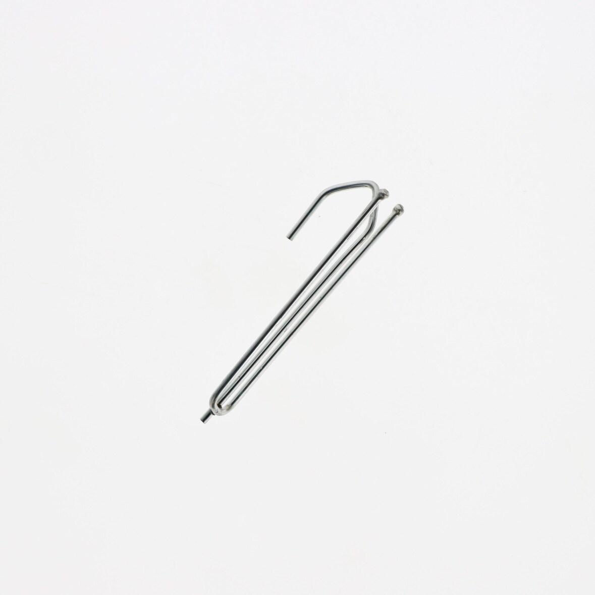 Lot de 10 agrafes pour rideaux avec 2 broches et tête ordinaire de 75mm en Acier Zingué - Boulet