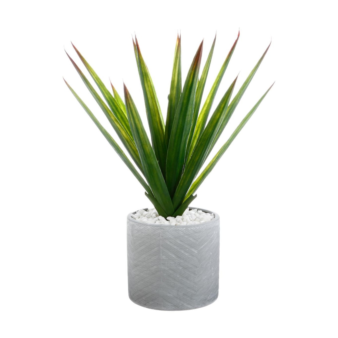 Plante artificielle Aloe Vera dans un pot en céramique H 49 cm
