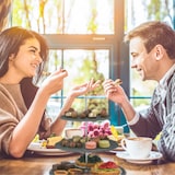 thumbnail of Relaxdays Etagere, 3 Etagen, Schiefer, Kuchen, Snacks, Obst, Metallgriff, Servierständer, HxD 34x30 cm, anthrazit/silber