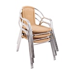 thumbnail of METRO PROFESSIONAL Fauteuil de terrasse NARNI, alu/poly rotin, empilable, beige