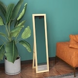 thumbnail of HOMCOM espejo de cuerpo entero 37x157 cm espejo de pie espejo de pared forma rectangular con marco de madera decorativo para salón dormitorio pasillo