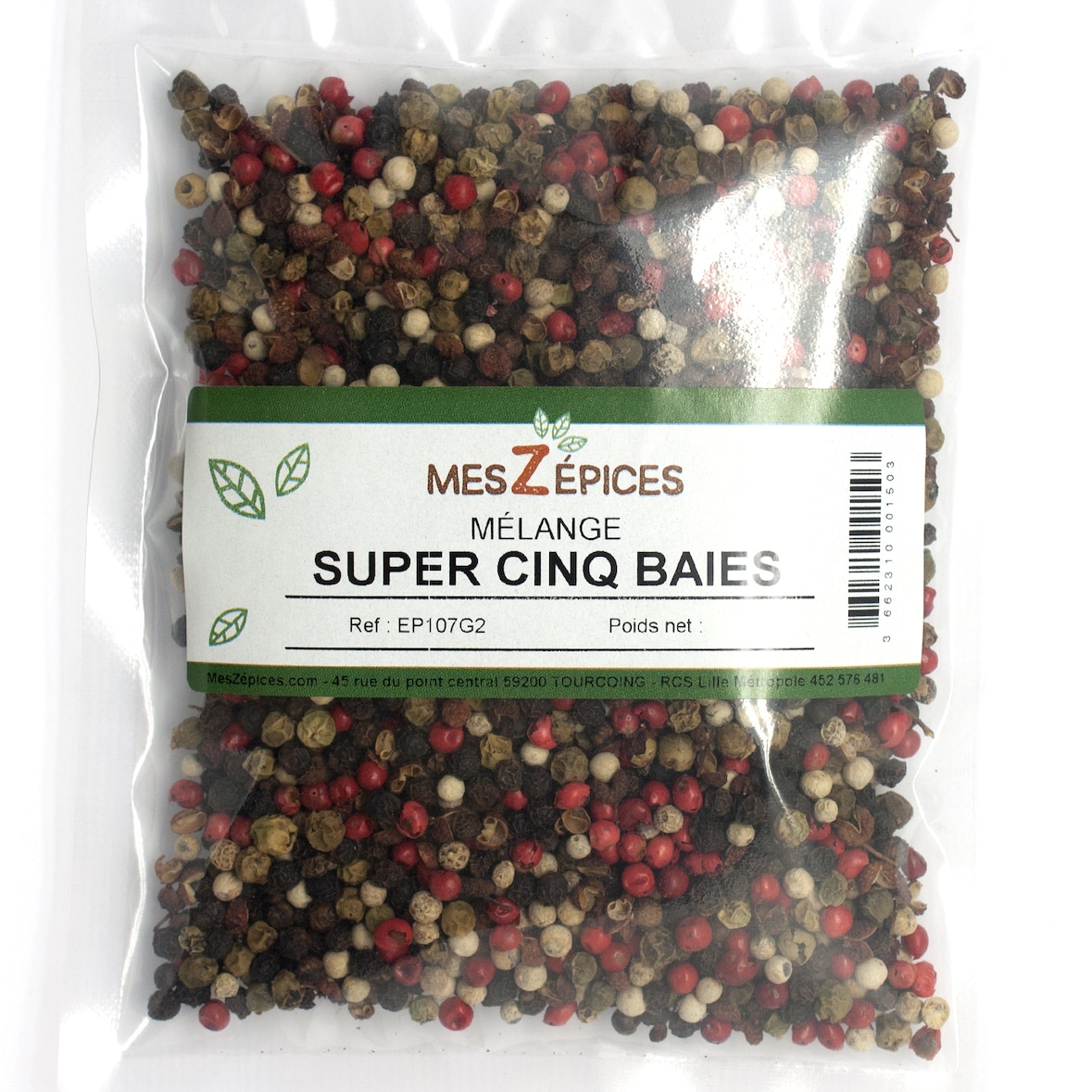Mélange Super 5 baies - Sachet de 1 kg
