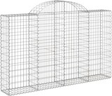 thumbnail of vidaXL Gabionen mit Hochbogen 4 Stk. 200x30x120/140cm Verzinktes Eisen