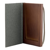 thumbnail of Securit® Porta-cuentas "Leather" - Gris - Cubierta de cuero, base de madera maciza y cierre elástico