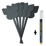 thumbnail of Securit® Silhouette Schmetterling Tafelanhänger – schwarz – inkl. Kreidemarker – Set von 5