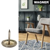 thumbnail of WAGNER Nagelgleiter/Möbelgleiter 4tlg. - Ø 20 x 4/24 mm, Stahlgleiter, messing, zum Nageln, für robuste Böden - 15112199