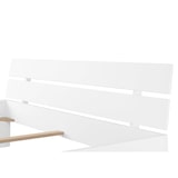 thumbnail of Weißes Doppelbett Massivholz Buche 180x200 Zubehör wählbar V-60.86-18W ohne Zubehör