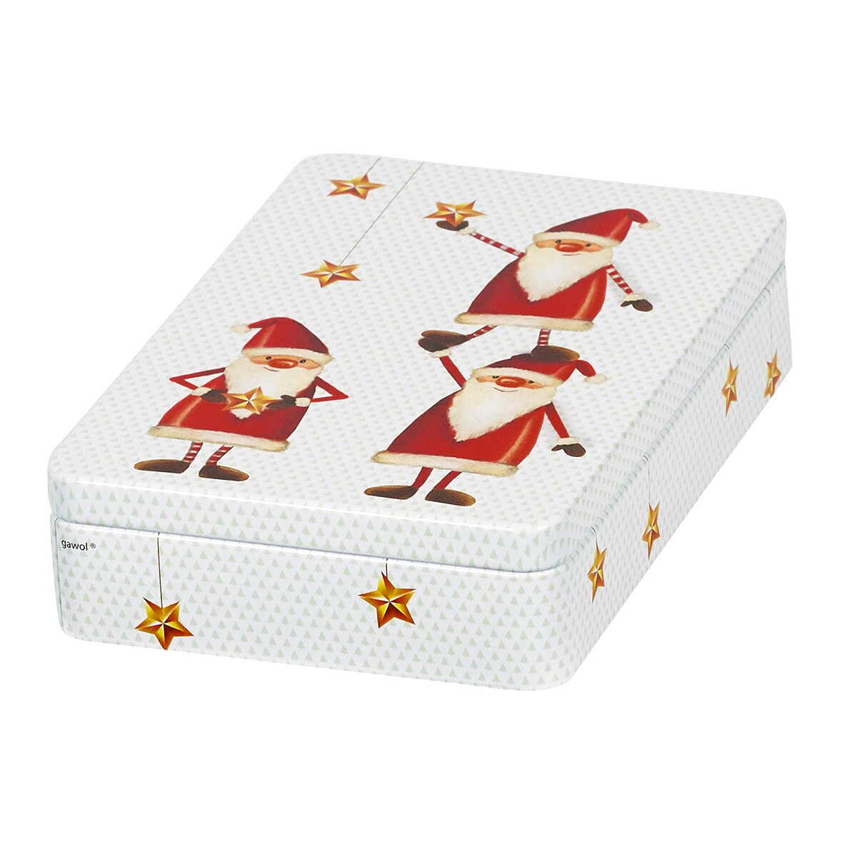 Gawol Gebäckdose Nikolaus eckig 18,5 x 12,5 x 4,0 cm  1 Stück