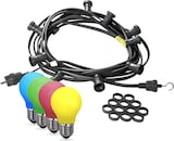 thumbnail of Illu-/Partylichterkette 20m Außenlichterkette Germany 30 bunte LED Tropfenlampen