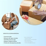 thumbnail of m-office Cinta Adhesiva, Cinta Adhesiva Marrón de Embalar, Rollo de Cinta para Embalaje de Cajas, Envíos y Mudanzas (3 und, 36mm x 120m)