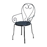 thumbnail of Vacchetti Poltrona metallo new old antracite chiaro cm49x48h43/59/90