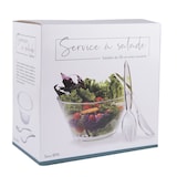 thumbnail of TABLE PASSION Salatschüssel 28 cm + Besteck - Table Passion Transparent Rund Kunststoff