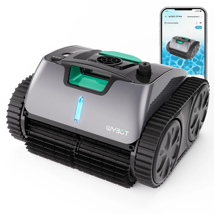 WYBOT robot piscine électrique sans fil 2h50 max d'autonomie Wybot C1 Pro