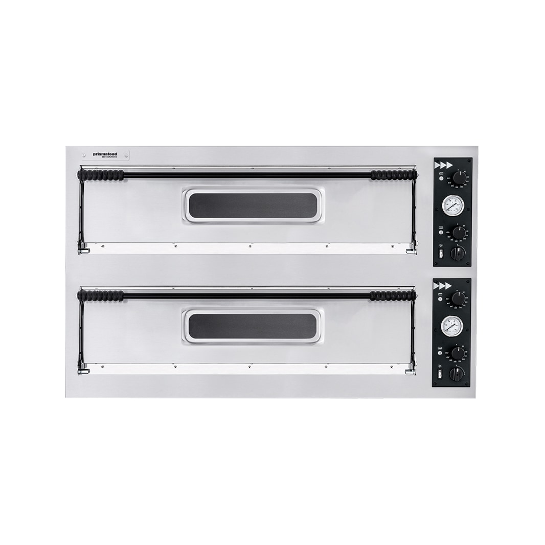 Forno Elettrico per Pizza 2 Camere 12kW Prismafood Basic XL 33L