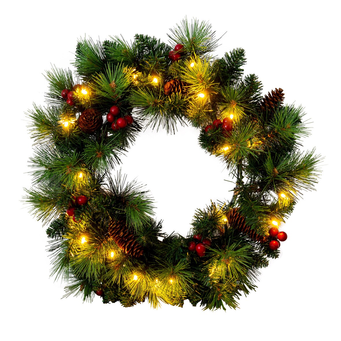 LED-Weihnachtskranz "NOEL" rot Für Aussen geeignet (Haustüre)