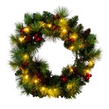 thumbnail of LED-Weihnachtskranz "NOEL" rot Für Aussen geeignet (Haustüre)