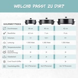 thumbnail of GOURMETmaxx Pizza-Pfanne mit Deckel - Elektrisch 1500W - schwarz