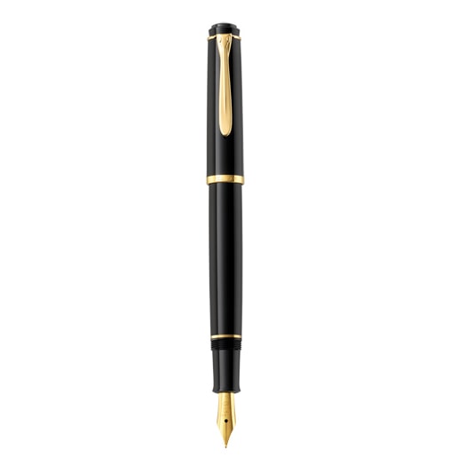 Pelikan Classic 200, Schwarz, Gold, Kartuschenfüllsystem, Medium, Beidhändig, Deutschland, 1 Stück(e)