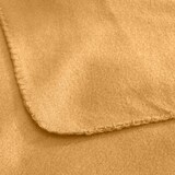 thumbnail of 3er Set Polar Fleecedecke 130x160 cm, OEKO-TEX ca. 400g Gewicht, mit Antipilling & Kettelrand - Farbe gelb