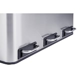 thumbnail of SVITA TM3X18 Prullenbak 54L afvalbak afvalscheiding zilver