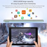 thumbnail of Tablette Tactile 10 Pouces 4G LTE 8GB+128GB Android 12 Octa Core Dual Sim Wifi EU Bleu YONIS