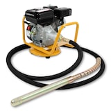 thumbnail of EBERTH Benzin-Betonrüttler 4800W, 6m Schlauch, 45mm Rüttelflasche, flexible Welle, drehbar, Metallrahmen