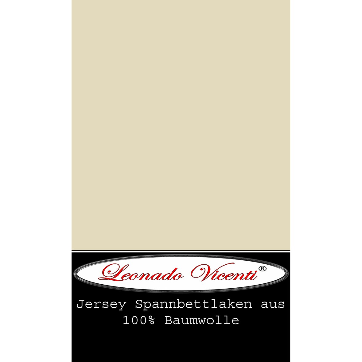 Spannbettlaken Boxspringbett 100% Baumwolle 180-200x220 cm Beige
