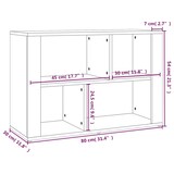 thumbnail of vidaXL Sideboard Betongrau 80x30x54 cm Holzwerkstoff