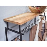 thumbnail of Wandgarderobe FineBuy Hakenleiste Holz Metall 71 cm Garderobe mit Ablage Flur