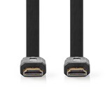 thumbnail of Nedis High Speed ​​HDMI  Kabel mit Ethernet - HDMI Stecker - HDMI Stecker - 4K@30Hz - 10.2 Gbps - 2.00 m - Flach - PVC - Schwarz - Label