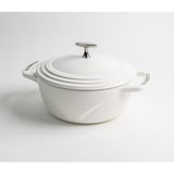 thumbnail of LODGE | Cocotte en Fonte Émaillée 4,2L | Fabriquée aux USA | Compatible tous feux dont four et induction | Blanc