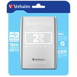 thumbnail of Verbatim Portables Festplattenlaufwerk Store 'n' Go USB 3.0, 2 TB, Silber