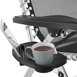 thumbnail of tectake Chaise longue pliable CLOUD réglable en continu - noir, par pièce - 405085