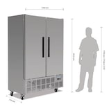 thumbnail of Armoire inox négative 960 Litres 2 portes GN 1/1, sur roulettes, 870 W, 220 V - MONO