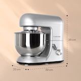 thumbnail of Klarstein Bella Küchenmaschine 1800 W / 2,7 PS 5 Ltr Edelstahl BPA-frei Silber-Metallic
