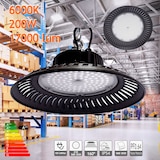 thumbnail of Luminária industrial UFO LED High Bay ECO 200W, branco frio 6000K