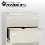 thumbnail of BISLEY Light Hängeregistraturschrank mit Schloss aus Metall in schwarz, 2 Schubladen, doppelbahnig - Hängeregisterschrank abschließbar,