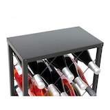 thumbnail of DanDiBo Weinregal Metall Schwarz Stehend 96434 Flaschenregal 68 cm Weinhalter Flaschenhalter Modern für 20 Flaschen