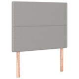 thumbnail of vidaXL Boxspringbett mit Matratze & LED Hellgrau 90x200 cm Stoff