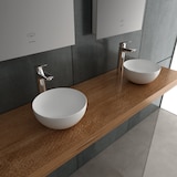thumbnail of Alpenberger Rundes Waschbecken | Kleines Aufsatzwaschbecken für Badezimmer & Gäste-WC | Handwaschbecken Keramik mit Nano | Designkonzept für Bäder