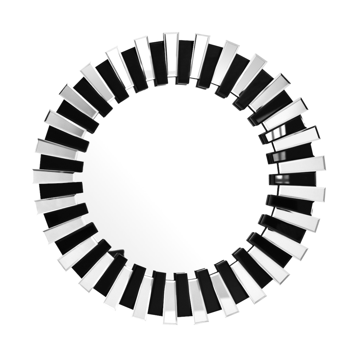 Wandspiegel Bliss 900 Silber / Schwarz