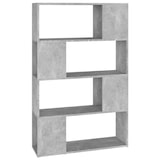 thumbnail of vidaXL Bücherregal Raumteiler Betongrau 80x24x124,5 cm Holzwerkstoff
