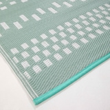 thumbnail of Tapis d'extérieur en polypropylène recyclé bleu 180 x 120 cm