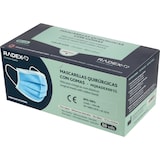 thumbnail of Caja 50 mascarillas quirúrgicas IIR con gomas azul