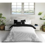 thumbnail of Tweekleurig omkeerbaar dekbedovertrek 200 extra zacht katoen made in Spain Wit/Zwart Naturals