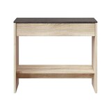 thumbnail of Dmora Mobile da ingresso Gilbert, Entratina con specchio, Mobile con cassetto e ripiano per entrata, 92x33h149 cm, Rovere e Noce