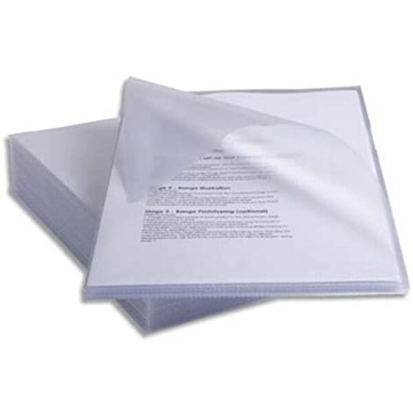 HAMELIN Boite 100 Pochettes Coin Incolore 9/100E Polypropylene