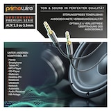 thumbnail of Primewire 2,5-mm-Klinke zu 3,5-mm-Klinke Audio Kabel, AUX, HiFi Audio Adapter Klinkenkabel / Verbindungskabel - 1,5m