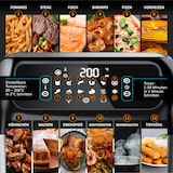 thumbnail of Arendo Heißluftfritteuse, Minibackofen 12L Edelstahl, Airfryer, Pizzaofen, Multifunktionsofen, Mini Backofen mit Umluft, 1800 Watt, Timer